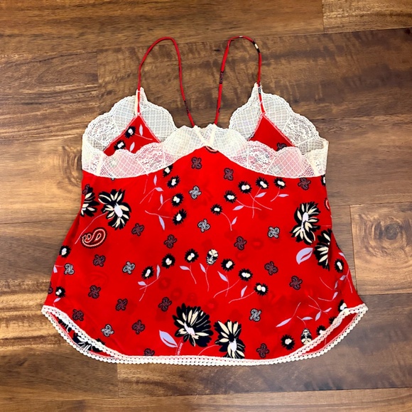 Zadig & Voltaire Christy Daisy Silk Cami - size X-Small (EUC) - Picture 8 of 9